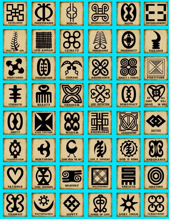 Adinkra symbols.